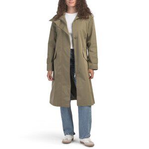 REBECCA MINKOFF Olive Funnel Neck Trench Coat